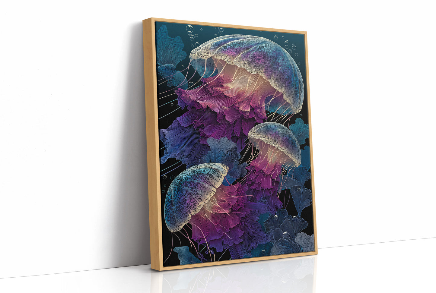 Jellyfish Drift in Deep Violet