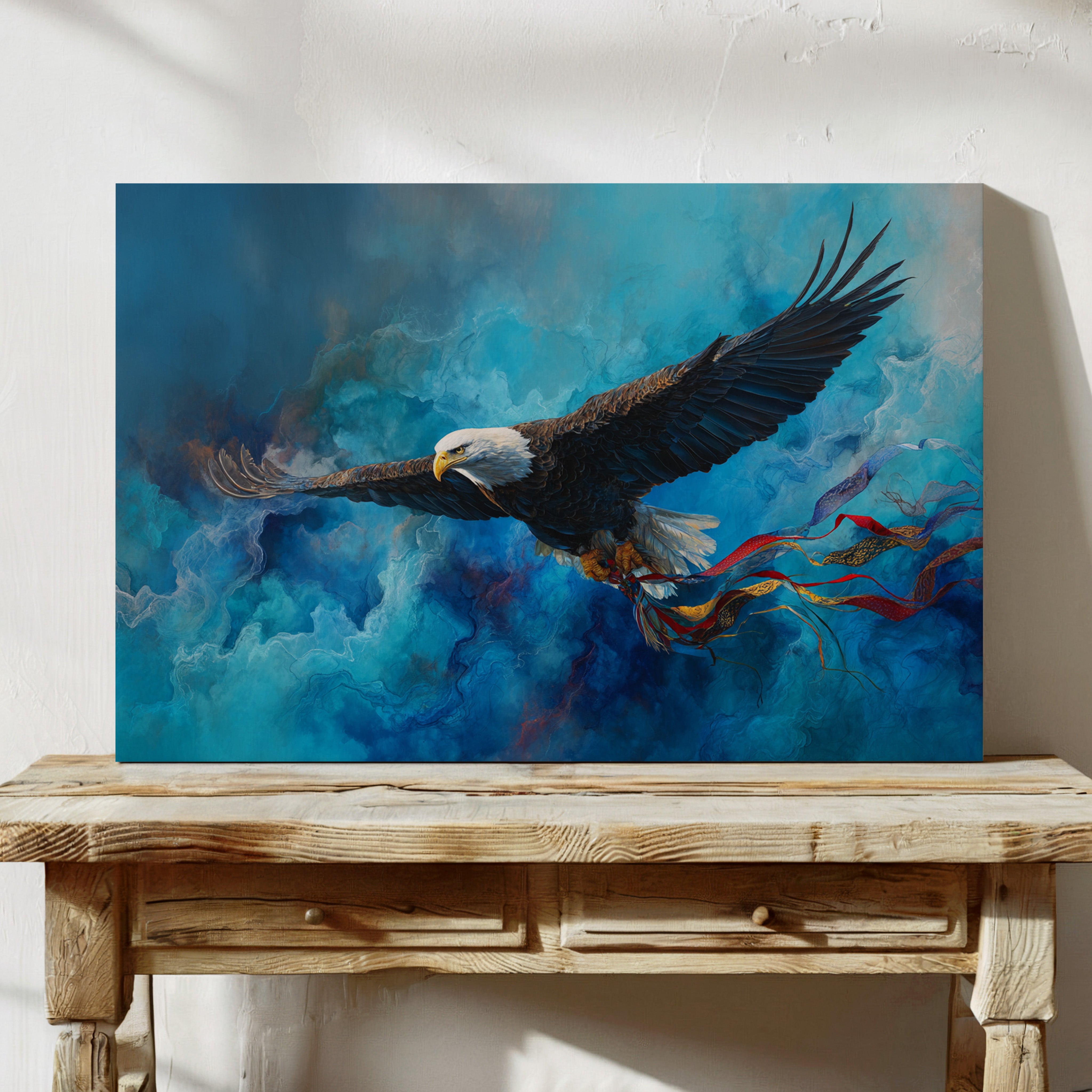 Soaring Through Storm-Painted Skies