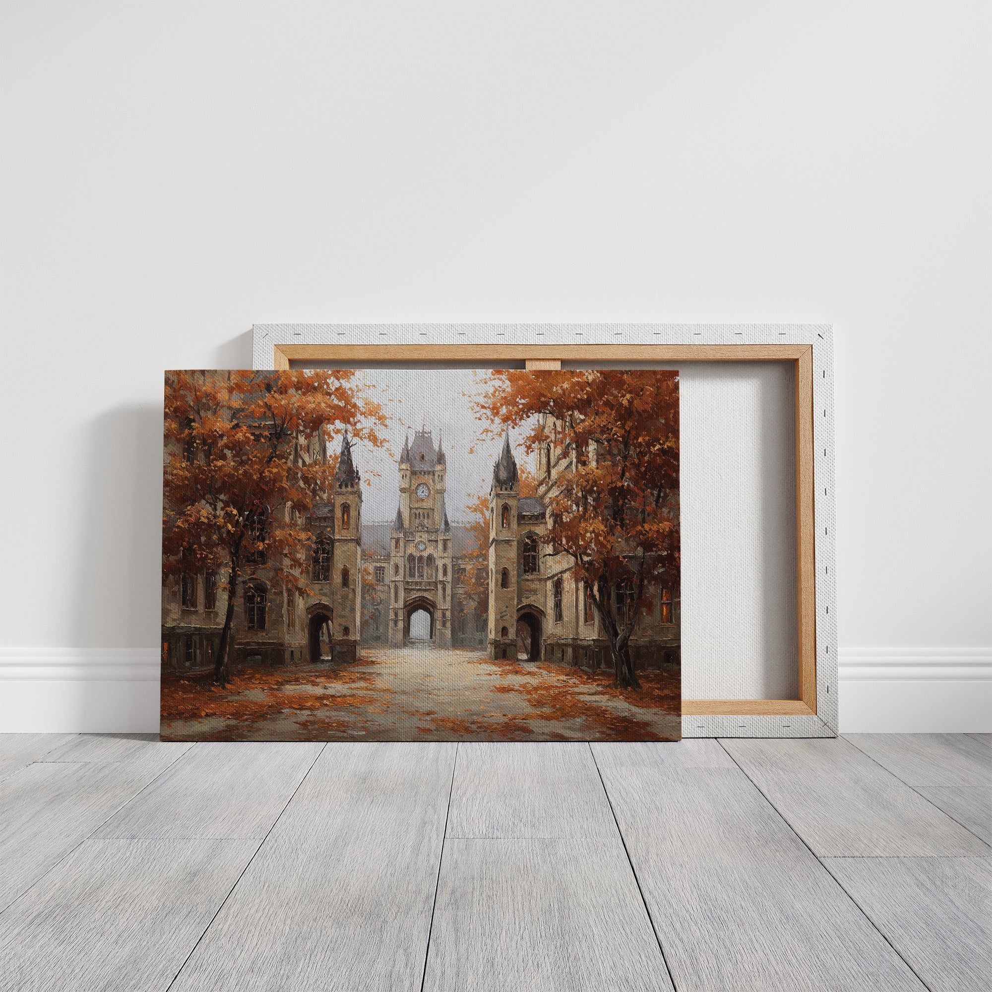 Amber Leaves Frame Ancient Halls