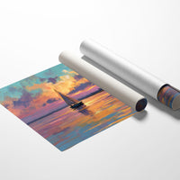 Sunset Voyage On Still Waters