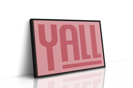 Yall Southern Charm Print in Pink
