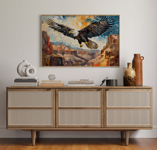Majestic Eagle Over Painted Canyons