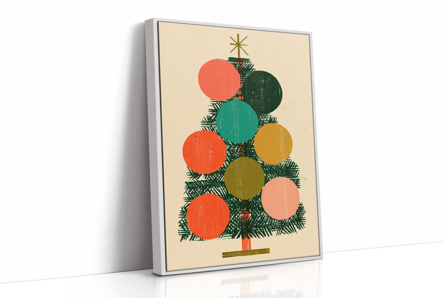 Block Print Tree, Star on Top