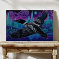 Midnight Loon Crosses Northern Waters