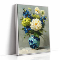 Tuesday Flowers in the Blue Vase