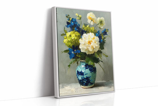 Tuesday Flowers in the Blue Vase