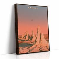 Rock Spires Sunset Prairie