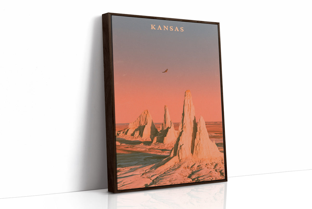 Rock Spires Sunset Prairie