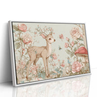 Fawn Dances Through Rose Garden Magic