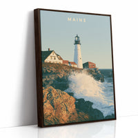 Portland Head Light Waves