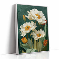 White Peonies and a Few Good Tulips