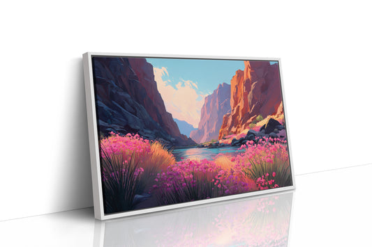 Wild Blooms Paint Desert River Banks
