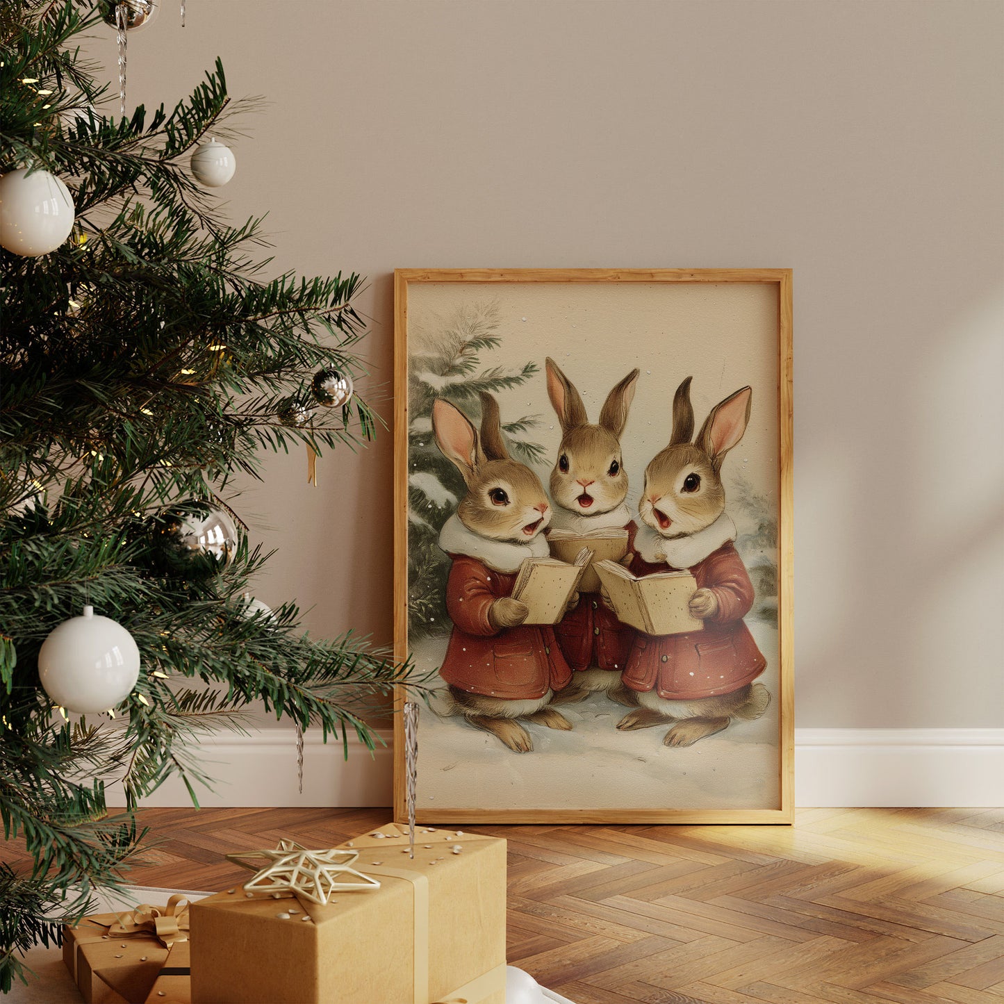 Winter Rabbits Sing Their Carols
