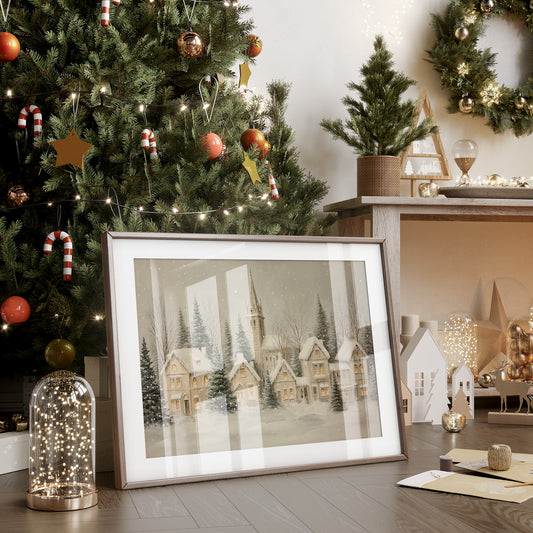 Snow Falls On Silent Chapel Street