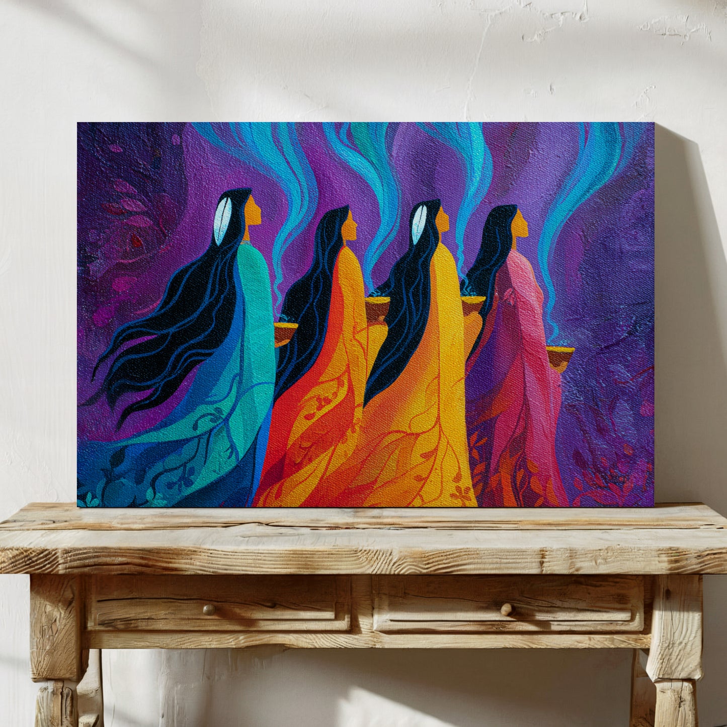 Sacred Smoke Rises Through Color