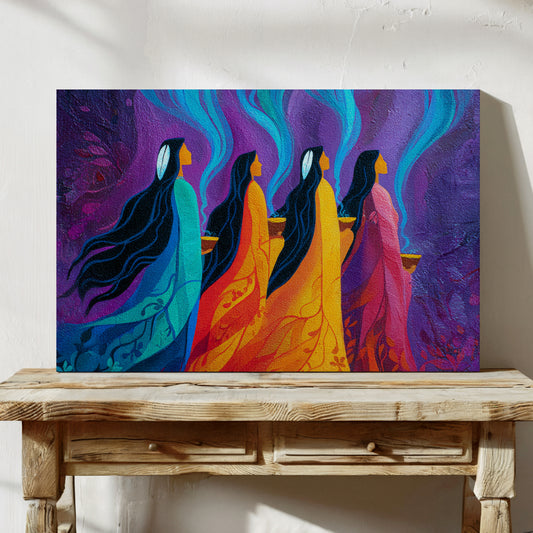 Sacred Smoke Rises Through Color