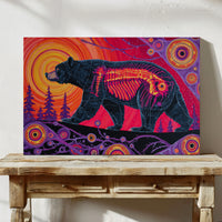 Spirit Bear's Inner Fire Glows