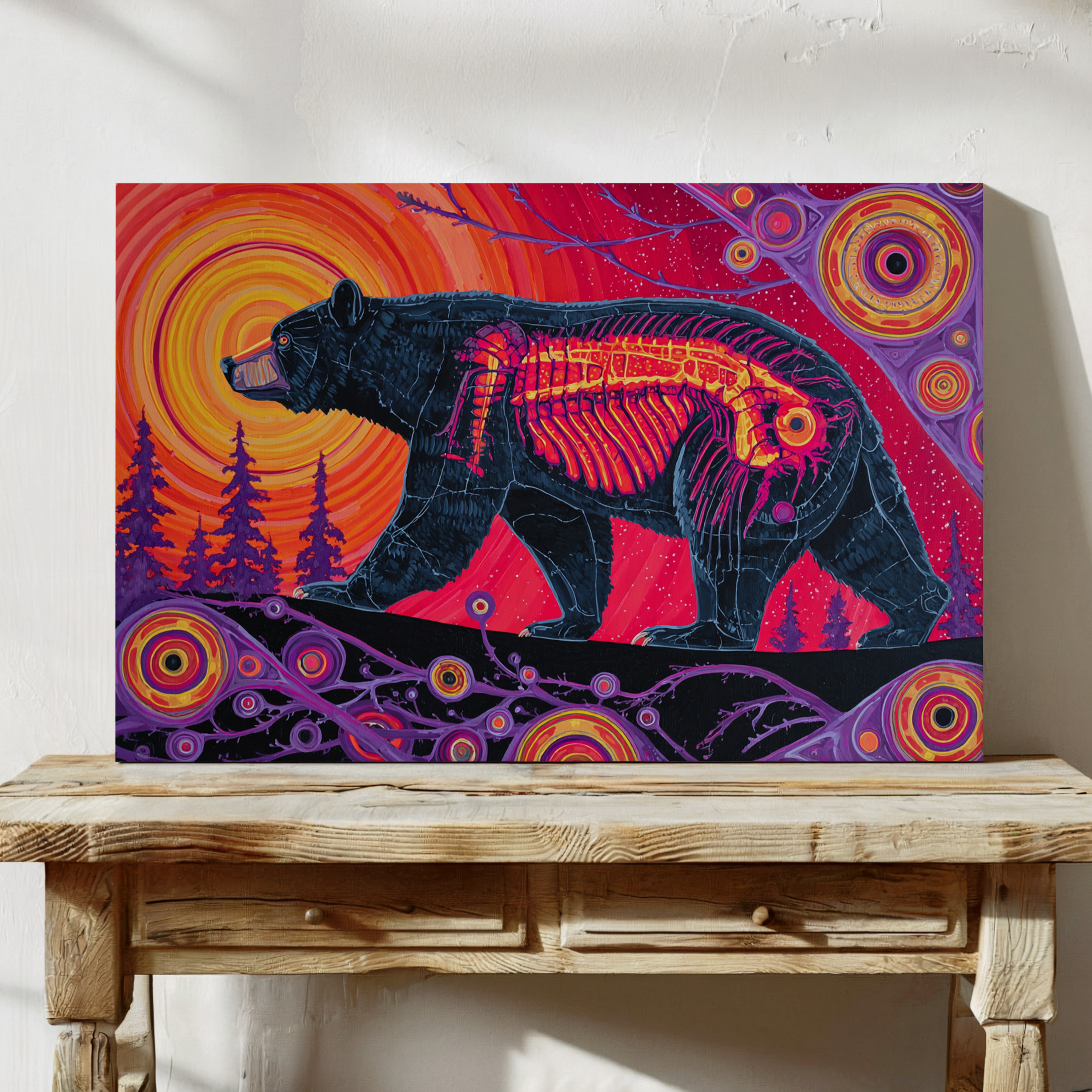 Spirit Bear's Inner Fire Glows