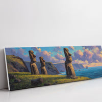 Easter Island Moai Coastal Sunset