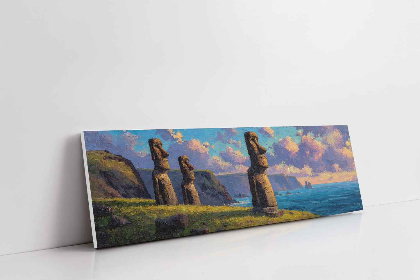 Easter Island Moai Coastal Sunset
