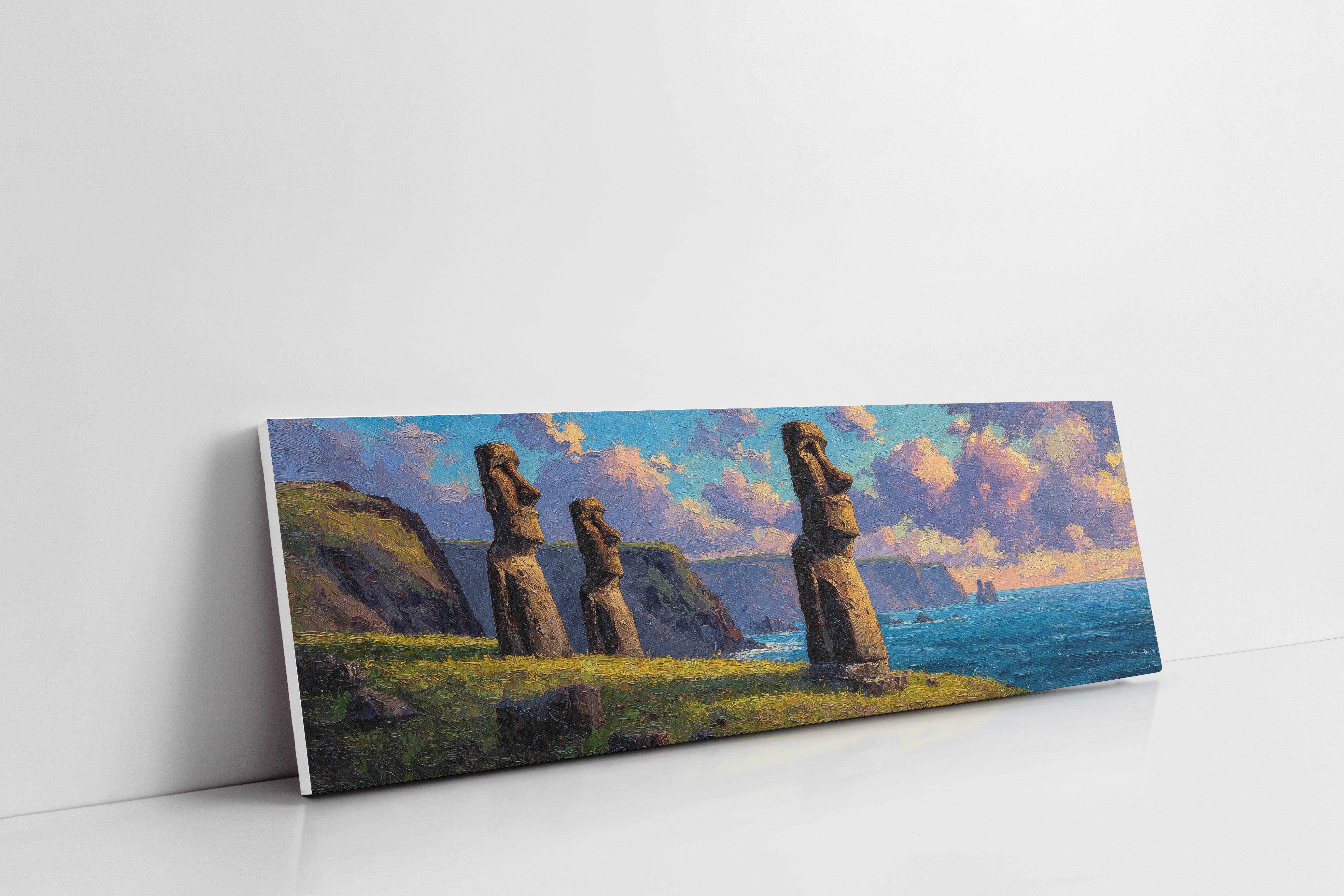 Easter Island Moai Coastal Sunset