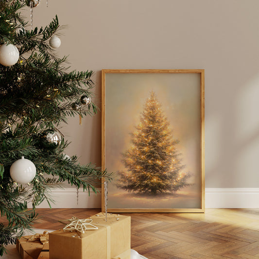 Evergreen Tales In Golden Mist