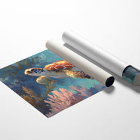 Ancient Voyager Through Turquoise Depths