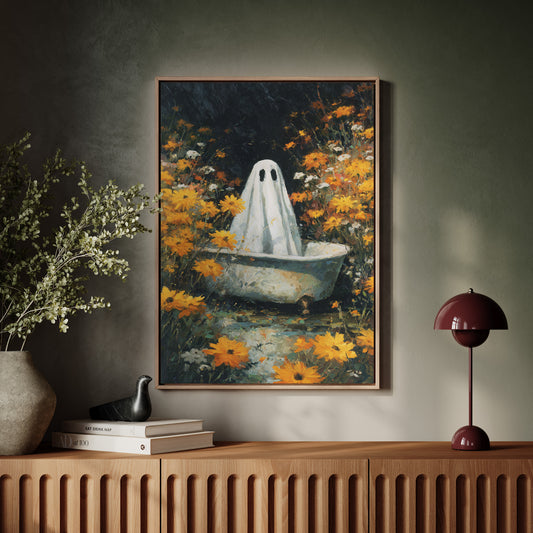 A Ghost Among Golden Petals