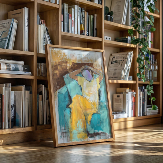 Sunlit Moments In Turquoise Room