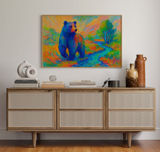 Chromatic Bear by the Riverbend