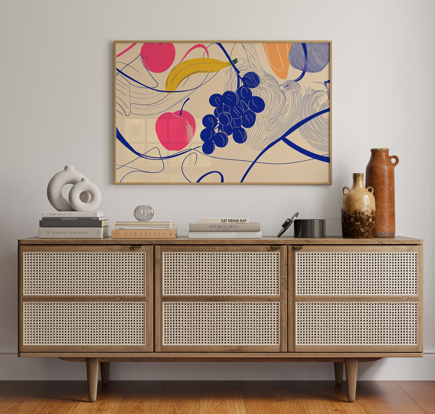 Summer Fruits Dance In Cream Light