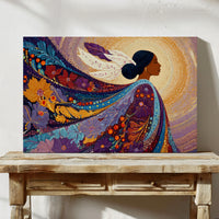 Sacred Flowers Dance In Evening Light