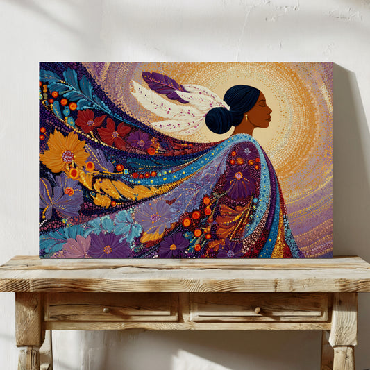 Sacred Flowers Dance In Evening Light