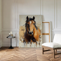 Golden Mare with Wild Mane