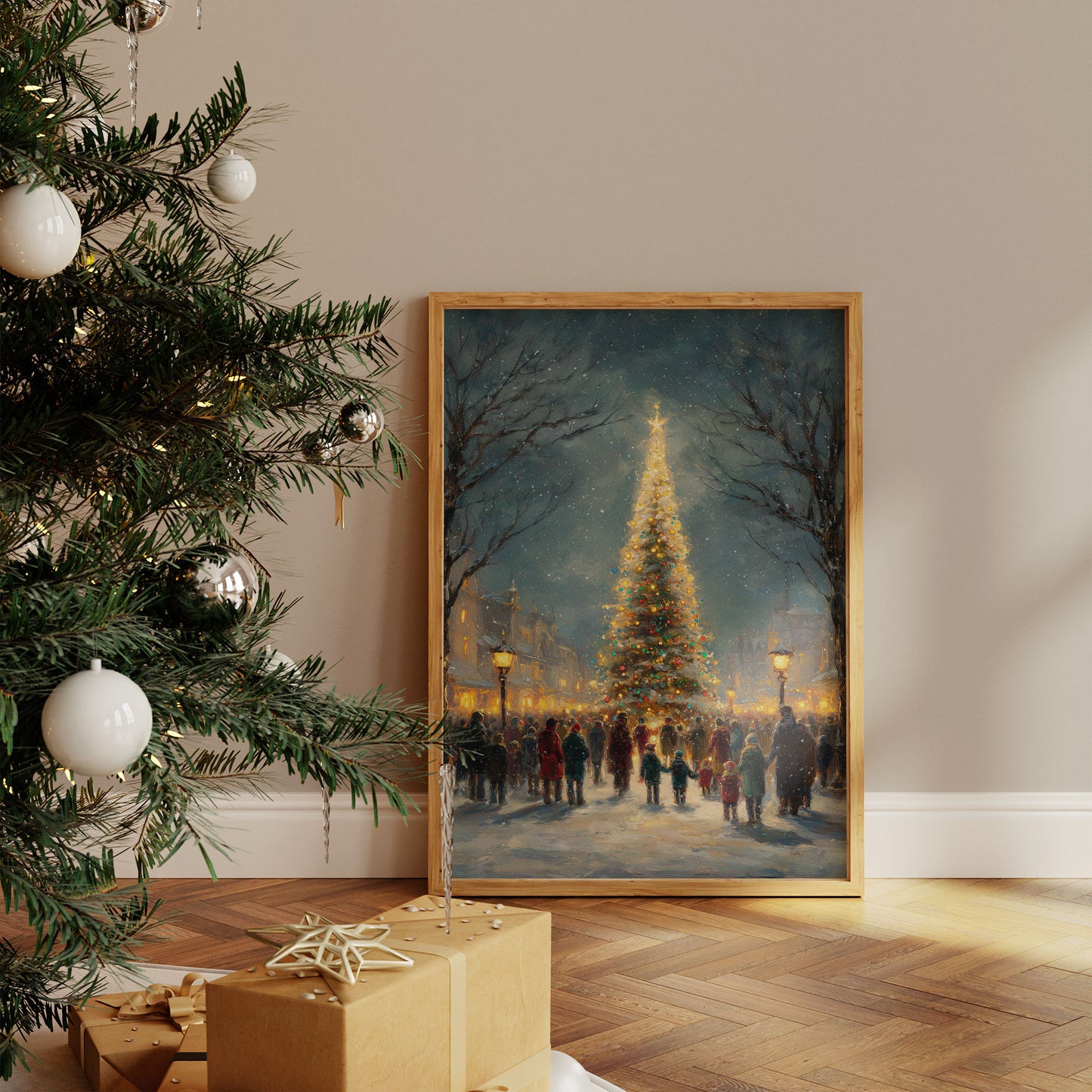 Winter Lights Draw The Village Together