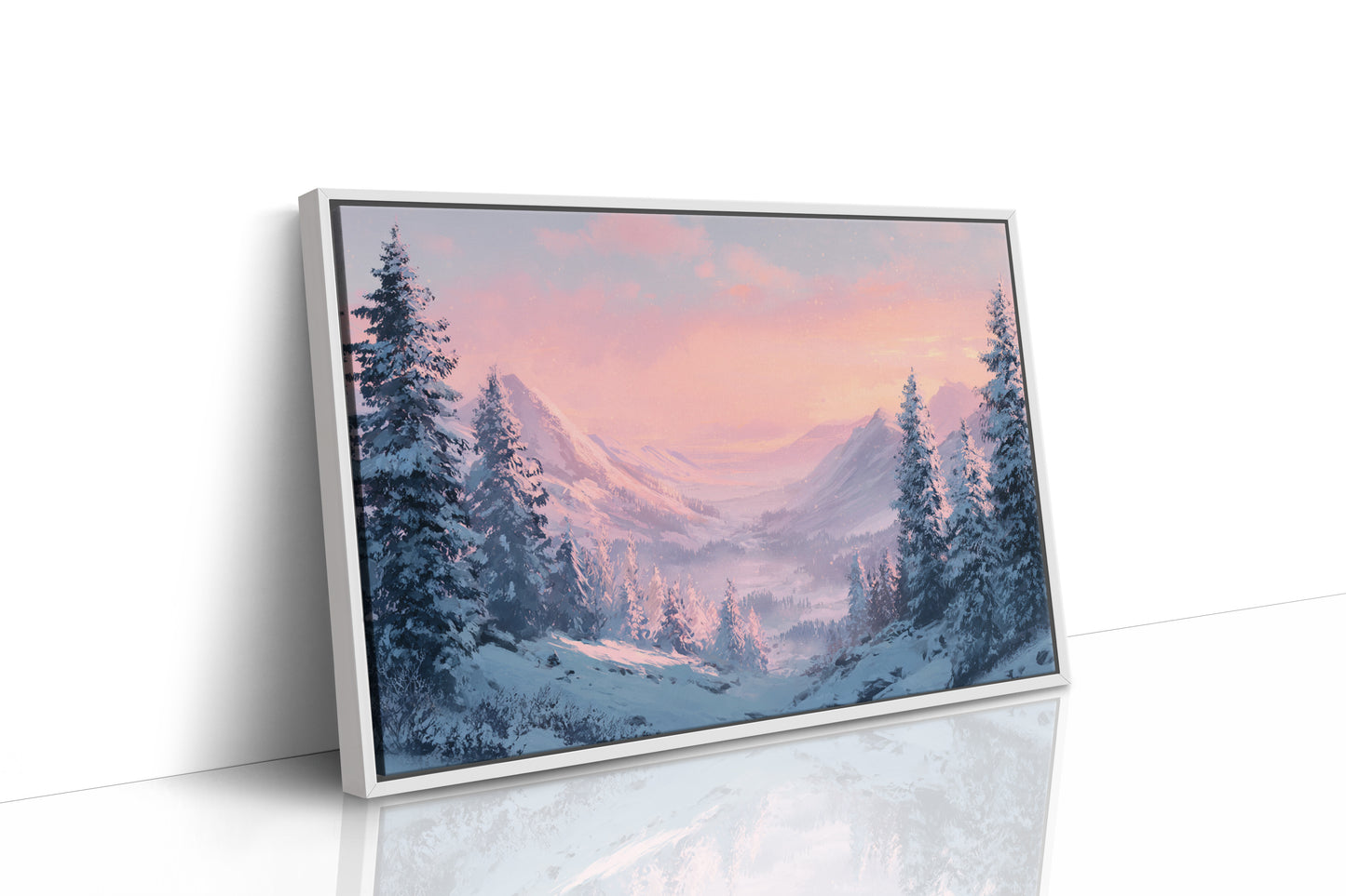 Snow Peaks Blush At Dawn