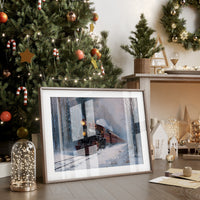 Steam Rises Through Winter's Quiet Forest