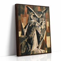 Cubist Great Horned Owl