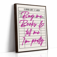 Buy Me Books and Tell Me I'm Pretty, Magenta