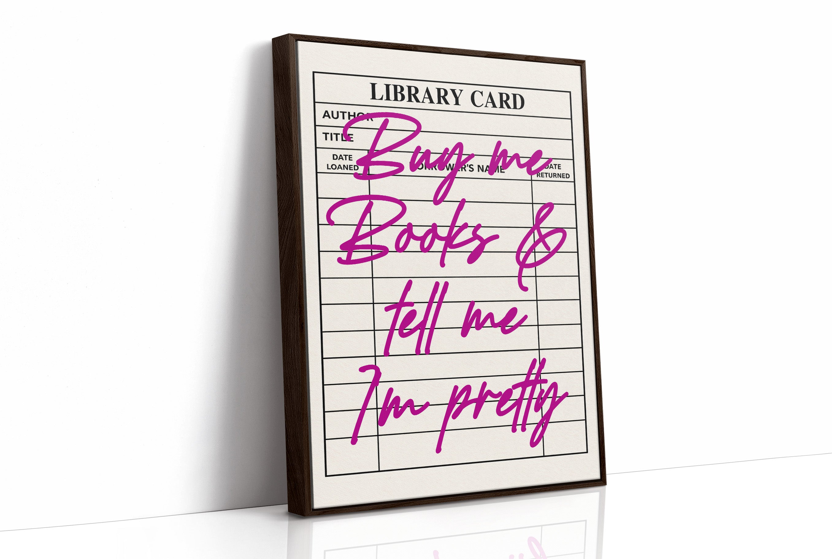 Buy Me Books and Tell Me I'm Pretty, Magenta