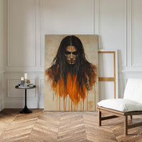 Ember Stare Warrior Portrait