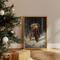 Forest Friends Share Winter's Magic