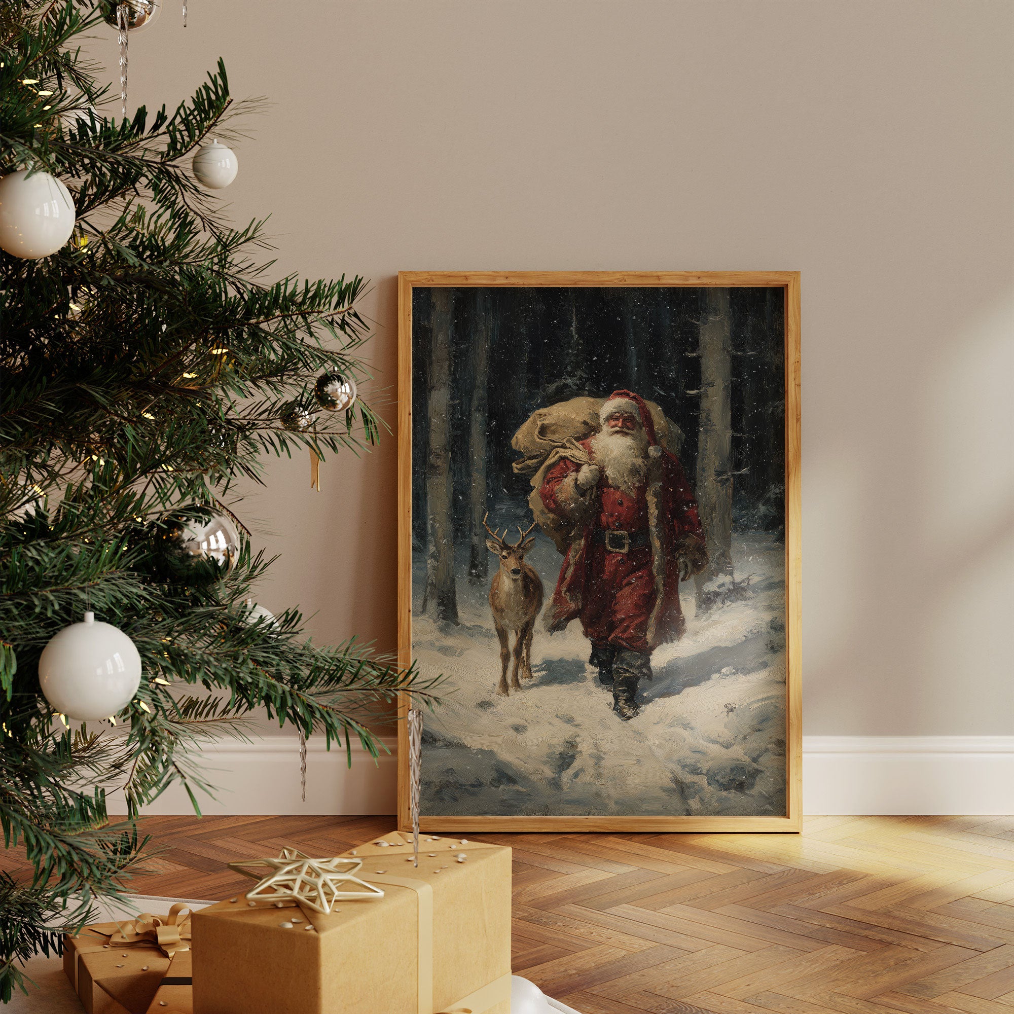 Forest Friends Share Winter's Magic