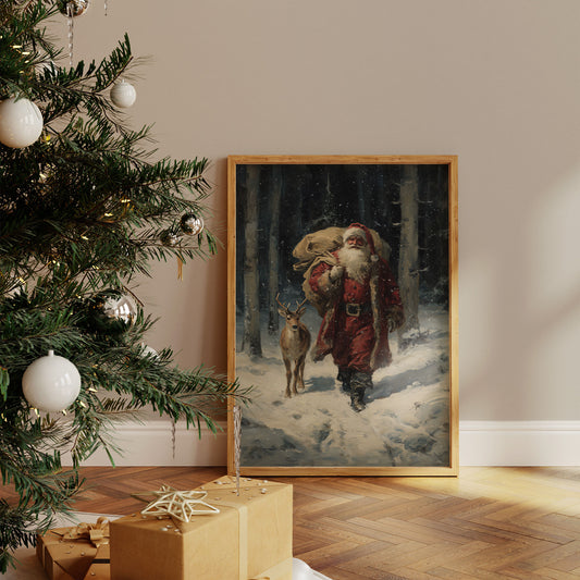 Forest Friends Share Winter's Magic