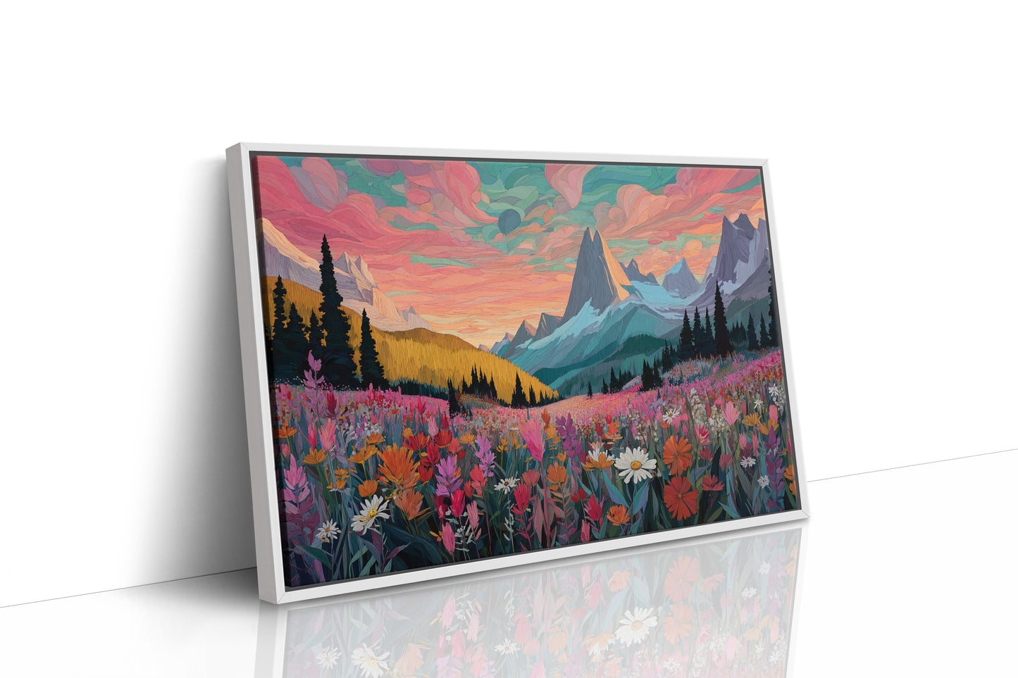 Alpine Meadows Catch Fire At Dawn