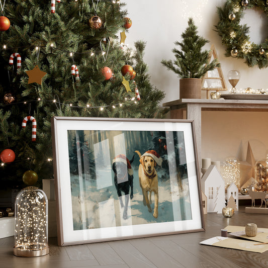 Winter Companions Share Forest Adventures