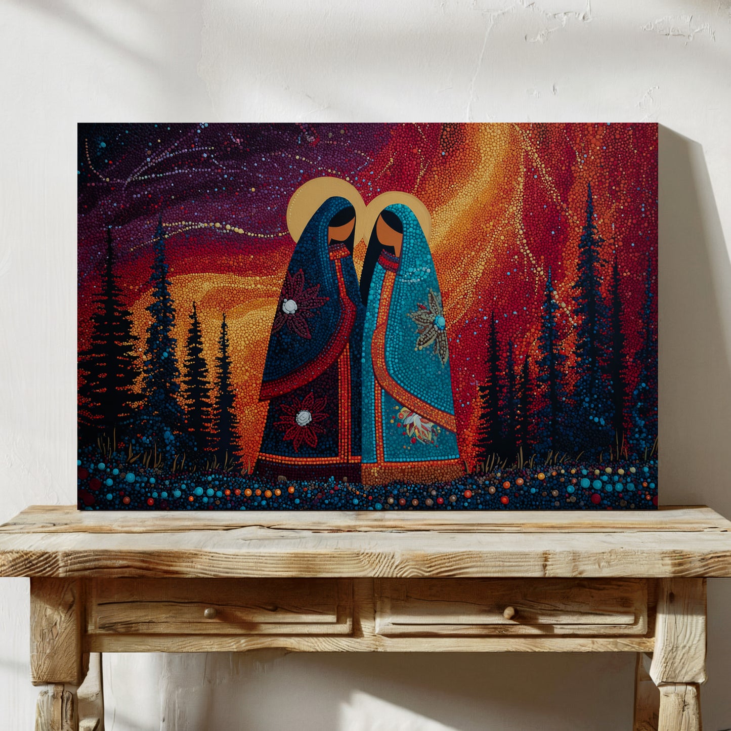 Sacred Dance Among Northern Lights