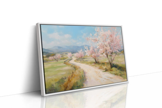 Cherry Blossoms Line Mountain Road