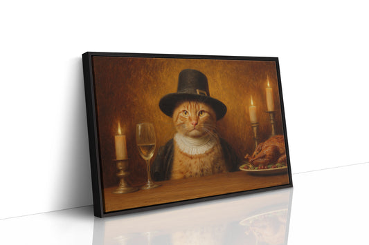 Distinguished Feline's Thanksgiving Feast