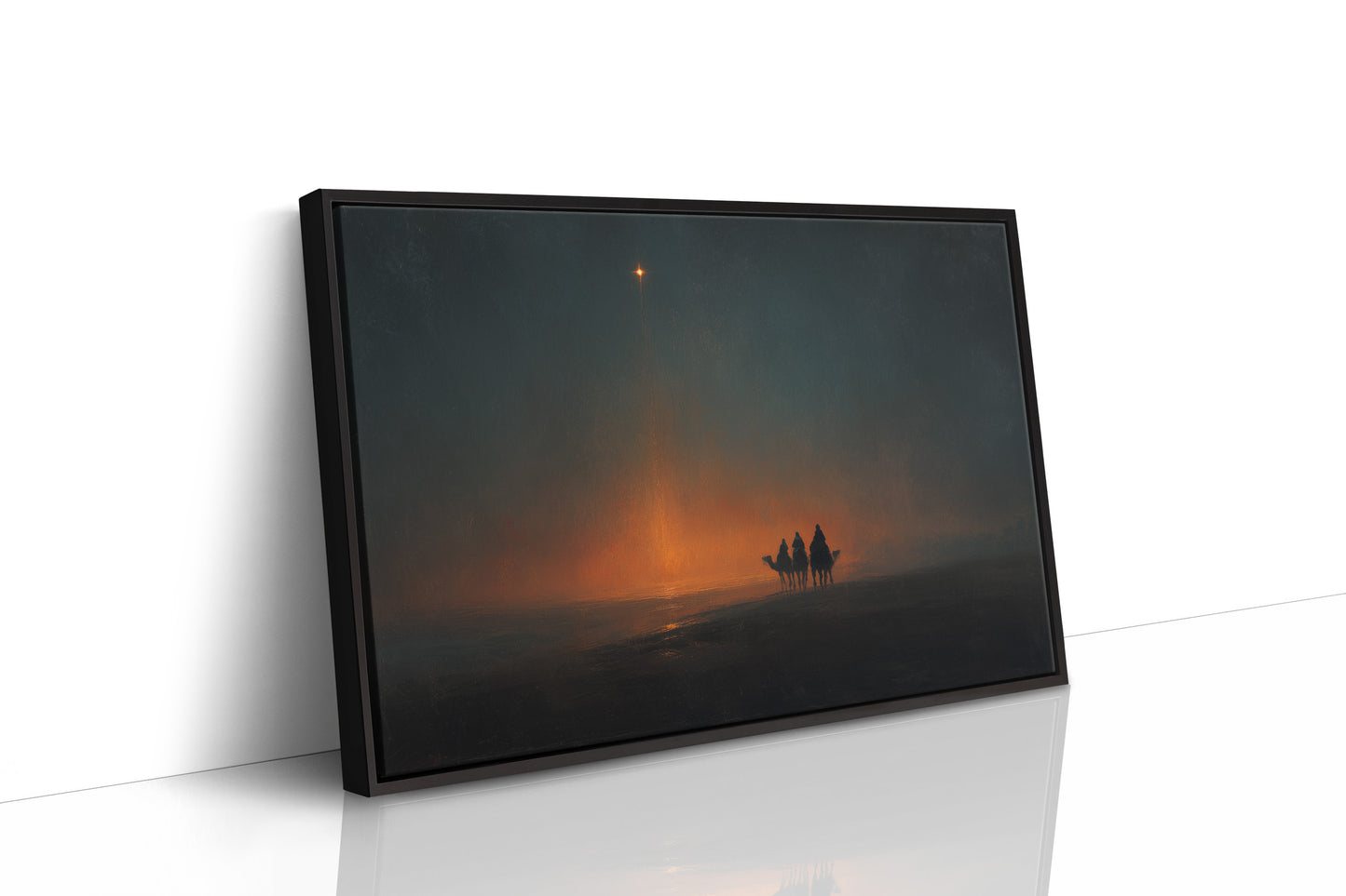A Distant Light Through Desert Night